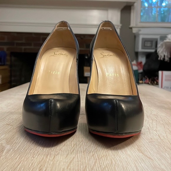 Louboutin Rolando 120MM in Black Kid Leather - 37 - Picture 3 of 9